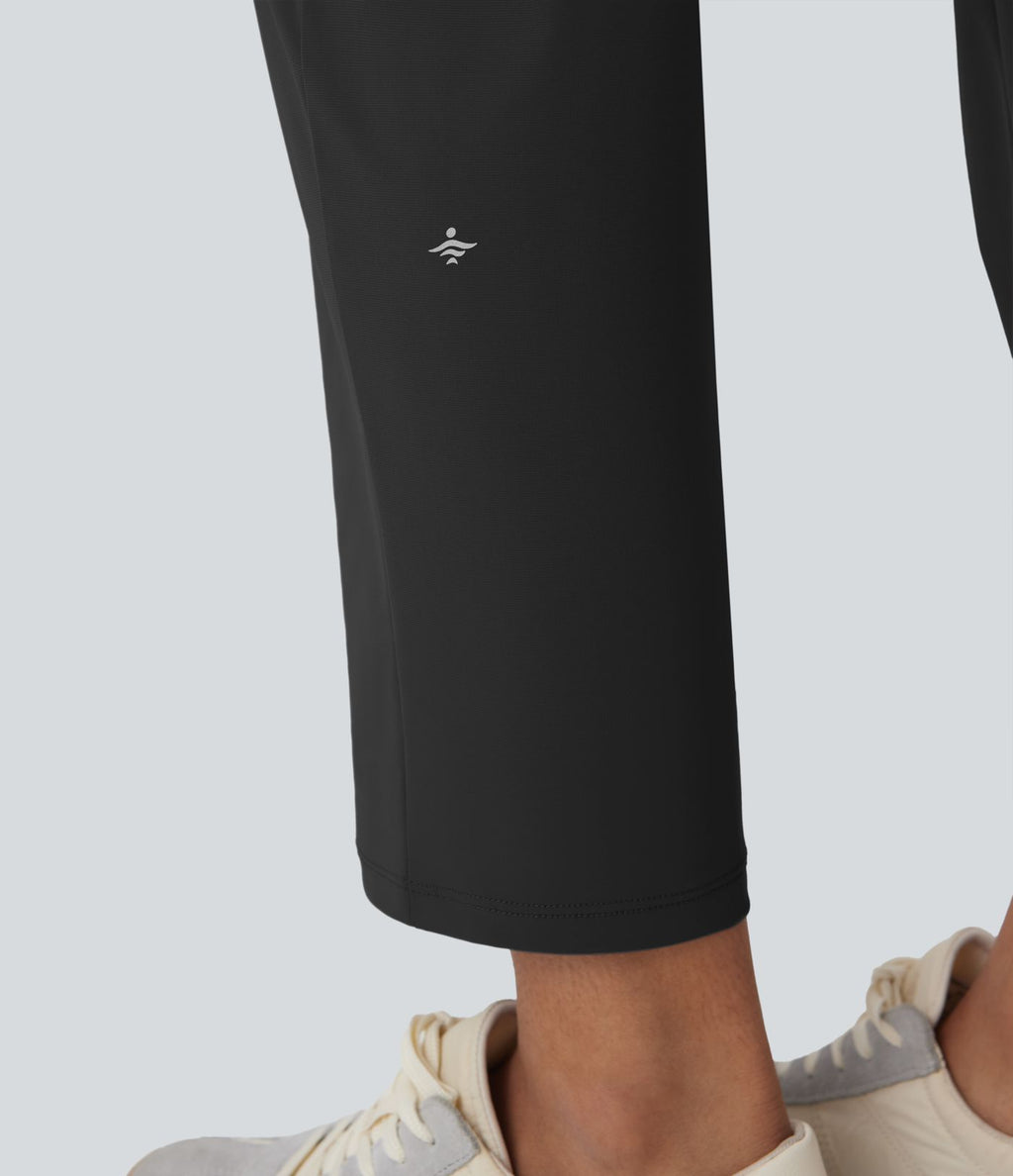 Pantalon de voyage fuselé taille haute séchage rapide avec poches