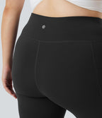 Softlyzero™ Legging Yoga 7/8 Taille Haute à Double Poches Taille Plus Uni