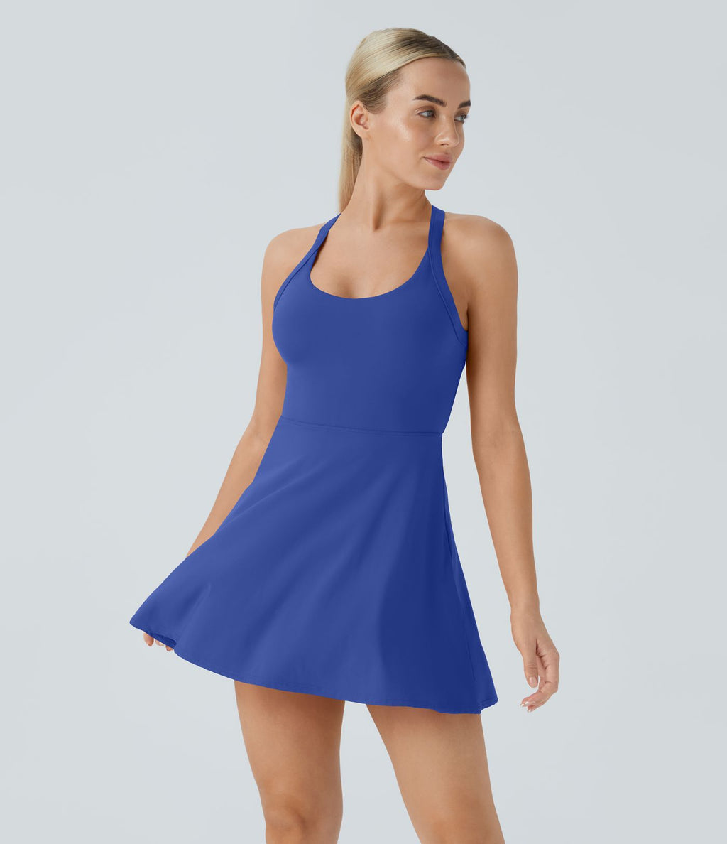 Robe de sport dos nu torsadée A-C