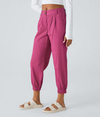Joggings décontractés à taille mi-haute avec poches
