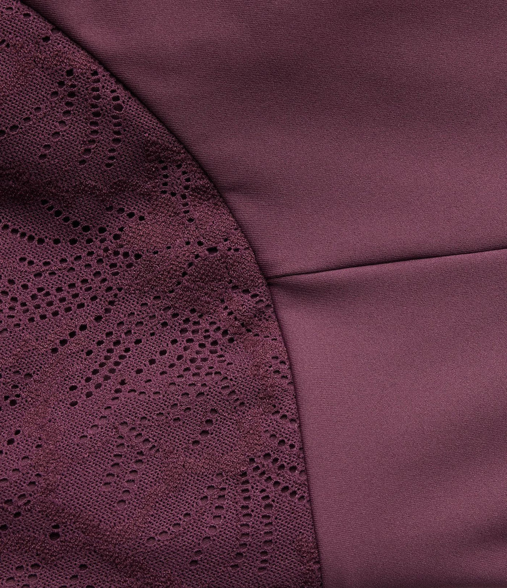 Robe courte décontractée SoftlyZero™ en dentelle contrastée légère à nouer dans le dos, à effet frais InstantCool