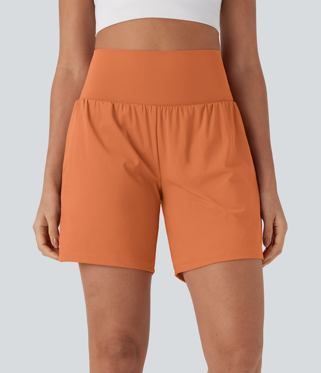 Short de yoga SoftlyZero™ Airy 2-en-1 taille très haute avec poches et effet frais InstantCool 17,5 cm