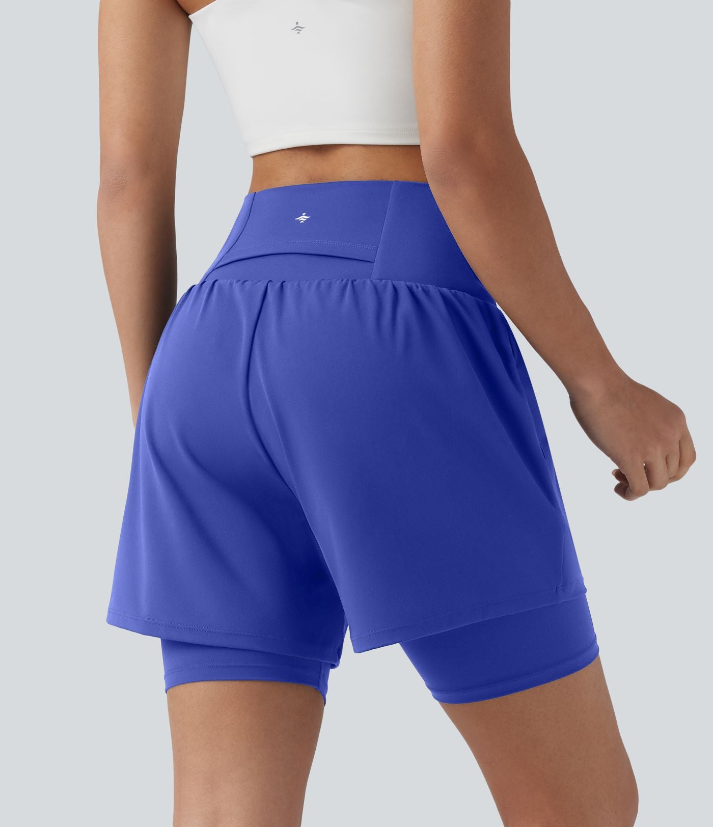 Short de yoga SoftlyZero™ Airy 2-en-1 taille ultra-haute effet frais InstantCool 17,5 cm avec poches