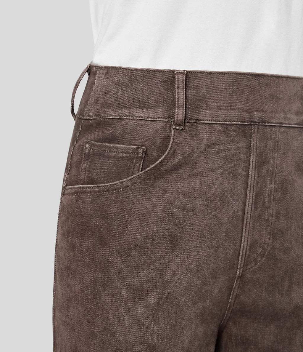 Halara Flex™ Jeans Causal Fuselés à Taille Mi-haute avec Plusieurs Poches en Tricot Extensible Coloré
