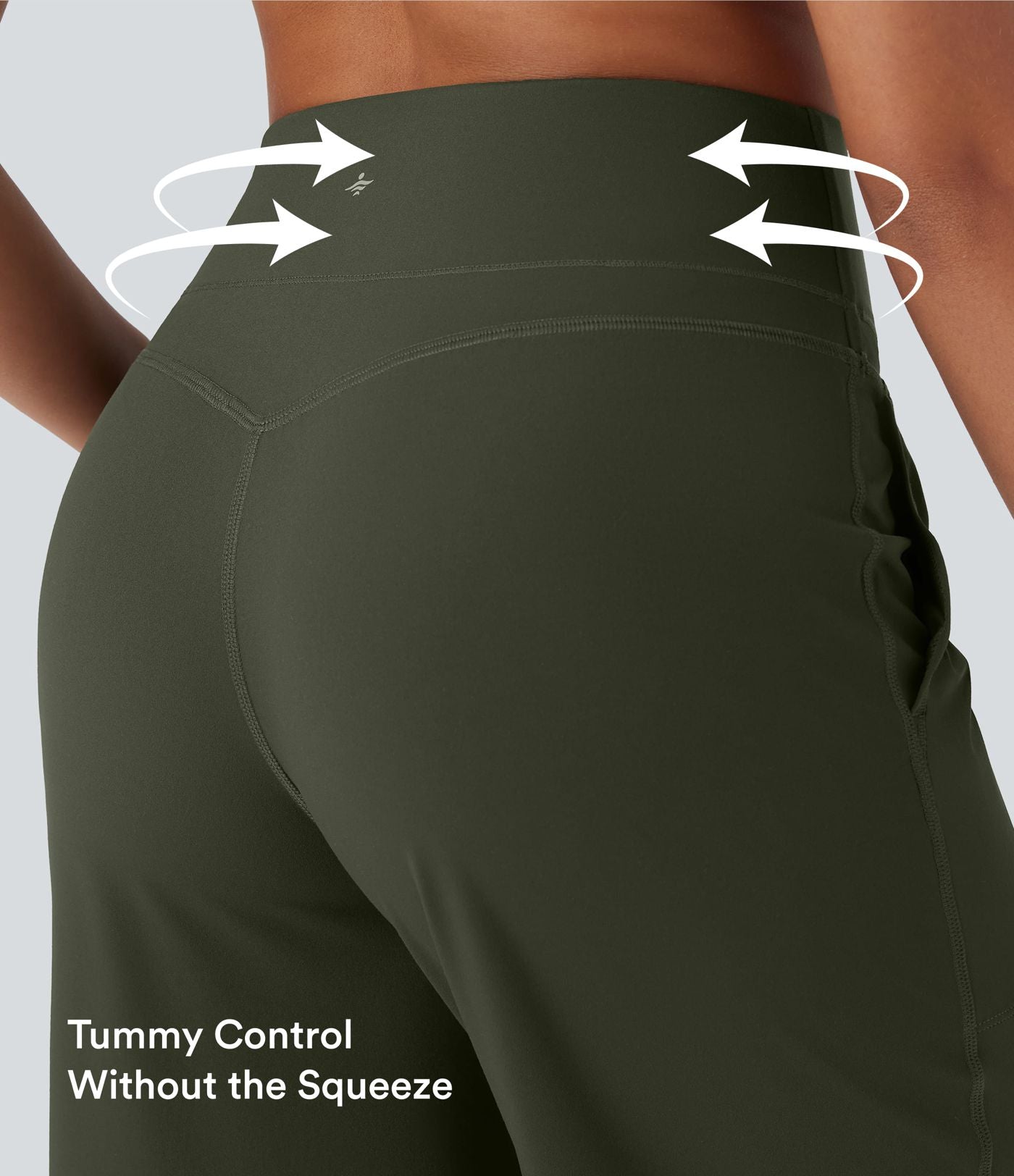 Pantalon de yoga droit gainant taille haute avec poches Halara UltraSculpt™