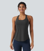 Débardeur running Halara UltraSculpt™ col rond dos croisé bonnets E-G