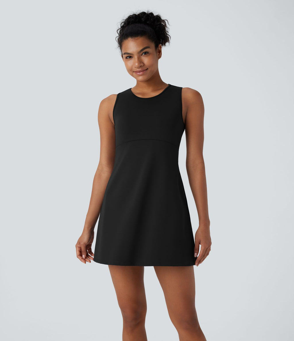 Robe Mini de Randonnée SpeedWave™ à Col Rond, Sans Manches, avec Poches Latérales et Séchage Rapide