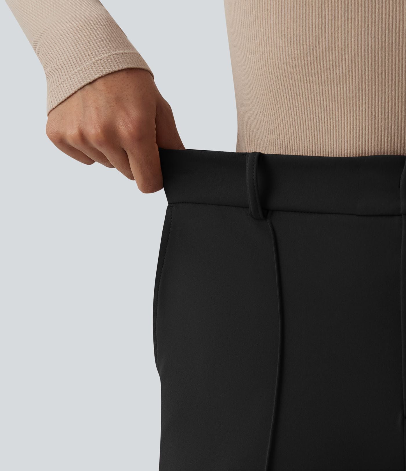 Pantalon tailleur Halara Flex™ DayStretch large taille haute avec poches