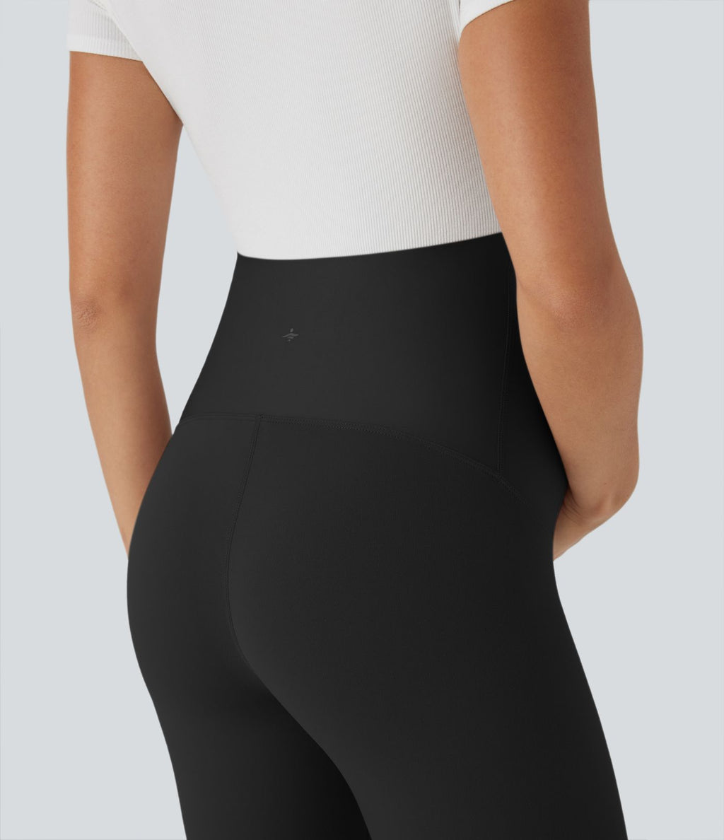 Short cycliste de yoga de maternité Softlyzero™ à taille super haute 17,5 cm-UPF50+