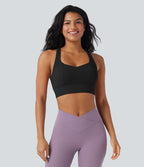 Brassière de sport yoga soutien souple dos nageur à bretelles croisées bonnets A-C