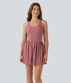 Combi-short 2-en-1 avec coussinets et poches - Édition Easy Peasy