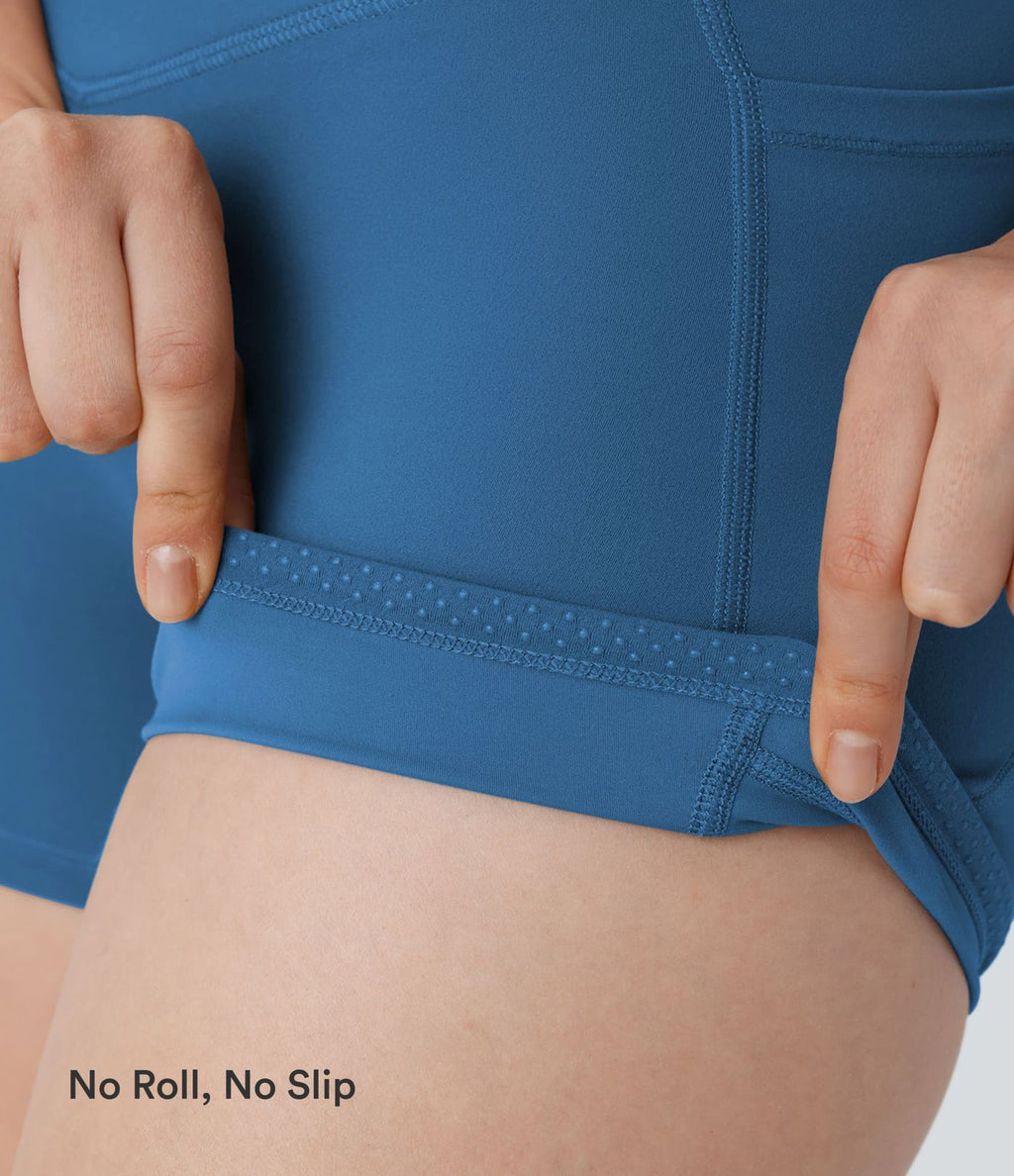 Short cycliste d'entraînement gainant taille haute UltraSculpt™ SoCinched à poches latérales 12,5 cm