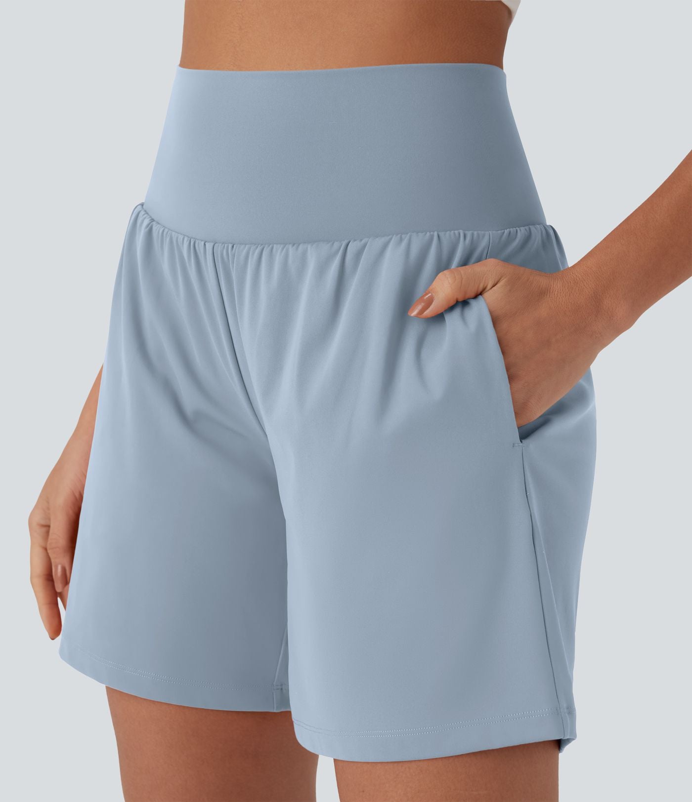 Short de yoga SoftlyZero™ Airy 2-en-1 taille très haute avec poches et effet frais InstantCool 17,5 cm