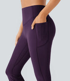 Pantalon de yoga à coupe bootcut gainant galbant taille haute avec effet scrunch et poches Halara UltraSculpt™