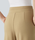 Pantalon de travail droit taille haute Halara Flex™ avec poches