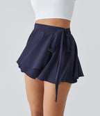 Breezeful™ Jupe Évasée Casual Taille Haute 2 en 1 Poche Latérale Séchage Rapide