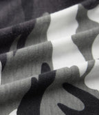 Débardeur décontracté court col rond froncé camouflage