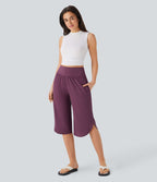 Pantalon décontracté gainant taille haute à séchage rapide avec poches Breezeful™