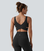 Brassière de sport d'entraînement Halara UltraSculpt™ maintien moyen col V push-up - Bonnets E-G