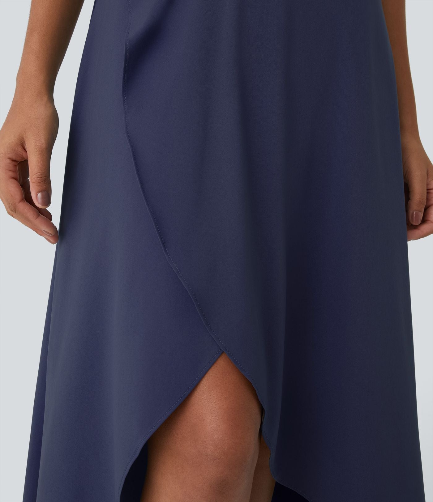 Jupe Longue Casual Breezeful™ Taille Haute à Volants 2en1 Fluide Sèchement Rapide Quotidien Maxi