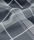 Pantalon Casual à Carreaux Évasé et Taille Haute avec Poches