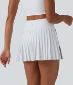 Breezeful™ Jupe-short pickleball mini 2-en-1 plissée séchage rapide taille haute à bandes latérales avec poches