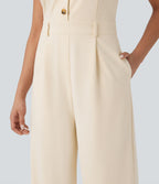 Combinaison gilet col V sans manches avec poches - Easy Peasy