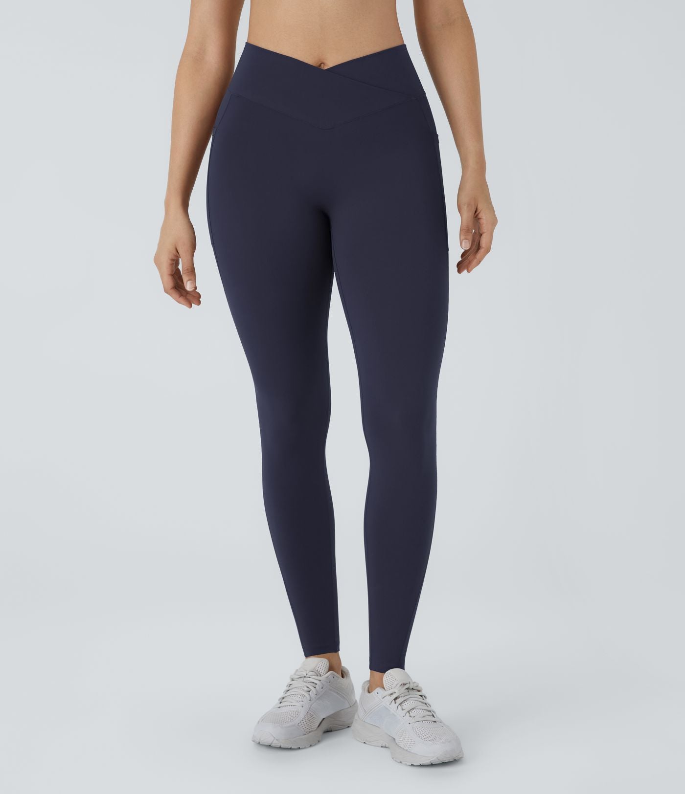 Patitoff™ 2.0 Legging Yoga Résistant Poils d'Animaux Taille Haute Croisée Poches Latérales
