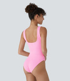 Combinaison lisse décolleté carré sans couture OneForm Seamless Flow