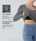 Haut coques moulées effet push-up col arrondi dégagé manches longues bonnets E-G