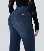 Legging denim bootcut Halara Flex™ gainant effet push-up taille haute avec poches