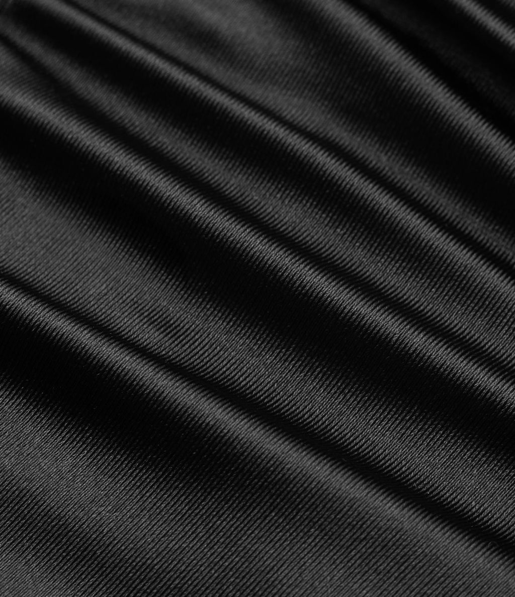 Short décontracté satiné taille haute avec cordon de serrage froncé et poche