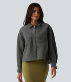 Veste décontractée manches longues avec poches