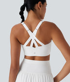 Brassière de sport course SpeedWave™ soutien intermédiaire push-up zip boucle réglable séchage rapide bonnets A-C