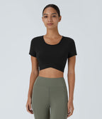 Softlyzero™ Plush Sports Top Ourlet Croisé