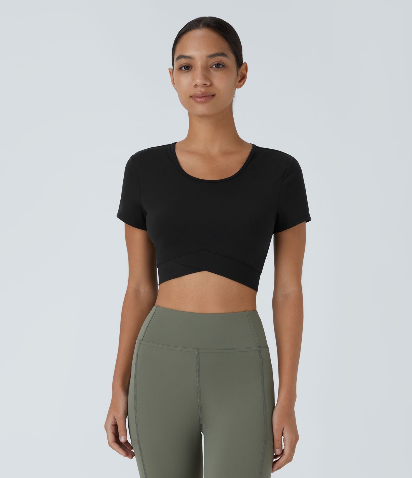 Softlyzero™ Plush Sports Top Ourlet Croisé