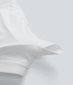 Brassière de sport yoga maille côtelée soutien léger à découpes bonnets A-D
