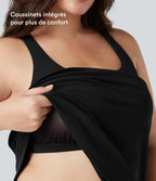 Débardeur running Halara UltraSculpt™ grande taille col rond ourlet arrondi