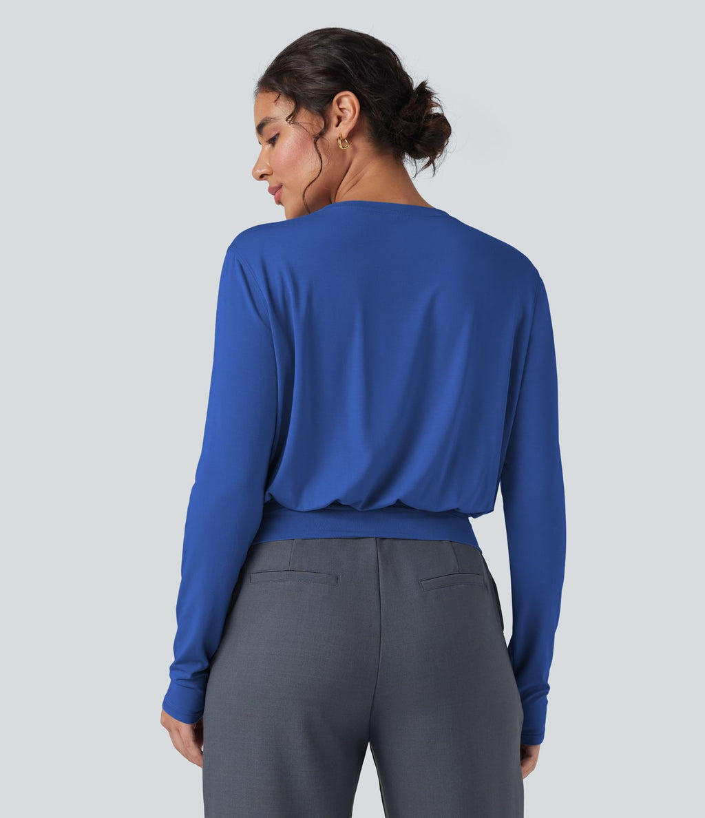T-shirt de travail col rond manches longues
