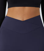 Softlyzero™ Polaire Legging Yoga à Taille Haute Thermique Croisée avec Poches Latérales