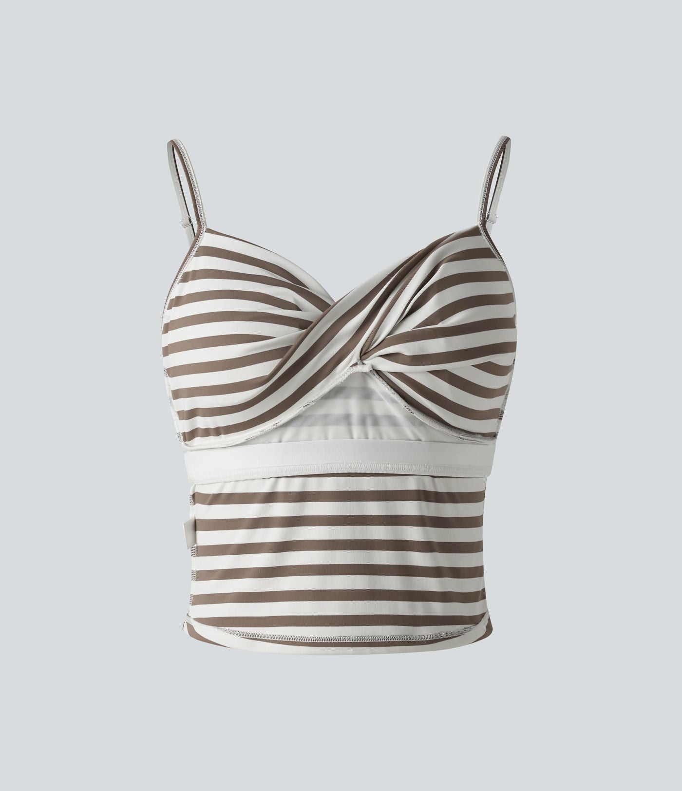 Débardeur de sport rayé avec soutien-gorge intégré
