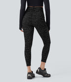 Legging yoga 7/8 taille haute moucheté sans couture OneForm Seamless Flow avec poches