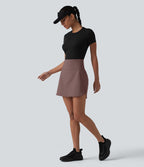 Jupe de golf courte 2-en-1 SoftlyZero™ Airy effet frais InstantCool taille ultra-haute gainant avec ourlet arrondi et poches