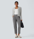 Pantalon de voyage fuselé taille haute séchage rapide avec poches