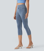 Halara Flex™ Jegging Capri Taille Haute Extensible Poche Latérale Arrière