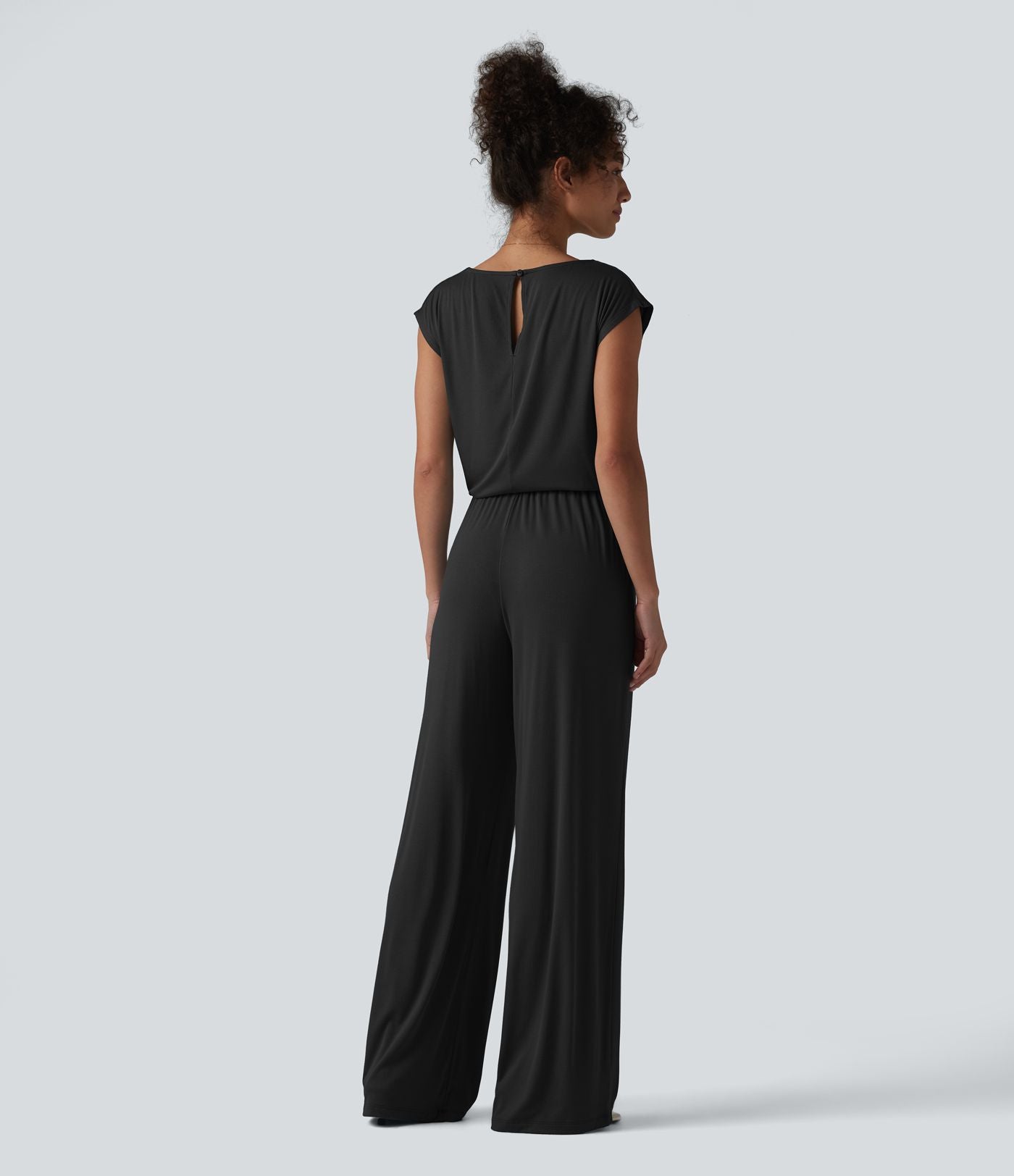Combinaison casual sans manches col V cordon de serrage avec poches - Easy Peasy