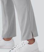 Pantalon de golf taille moyenne à séchage rapide avec multiples poches, fentes et coupe fuselée-Poche pour tee de golf-UPF40+