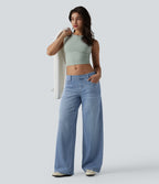 Jean large décontracté Halara Flex™ taille basse avec poches