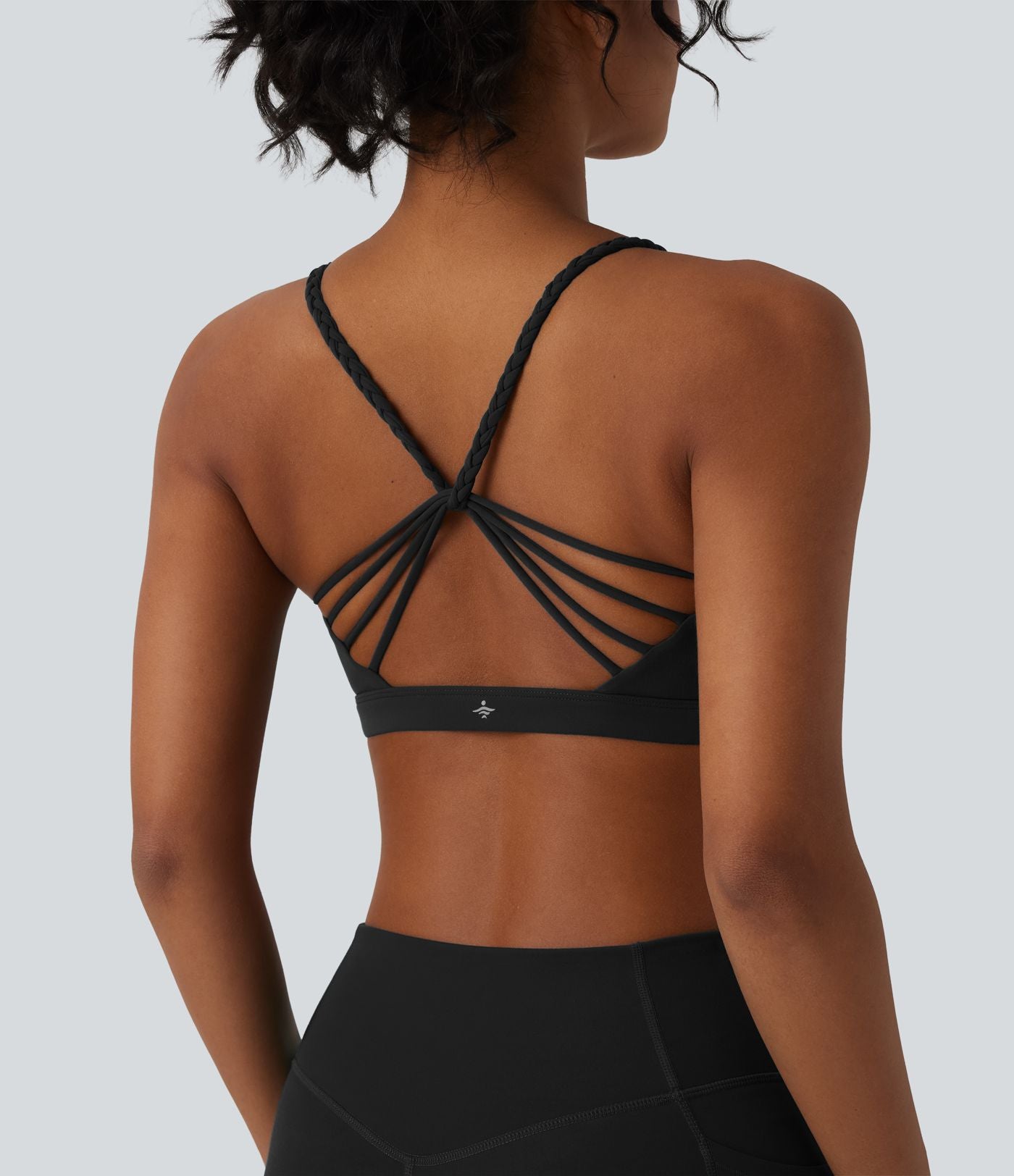 Brassière de sport yoga Halara UltraSculpt™ bretelles croisées dos nu maintien léger