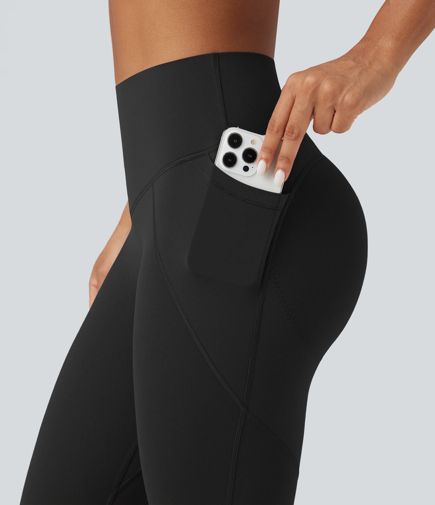 Legging 7/8 d'entraînement gainant galbant taille haute avec poches Halara UltraSculpt™